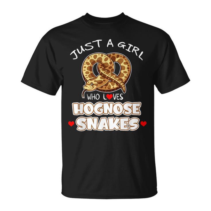 Just a Girl Who Loves Hognose Snakes Animals Lover T-Shirt