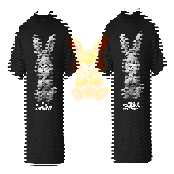 Labubu Drôle Lapin Monstre Mignon Marron T-Shirt