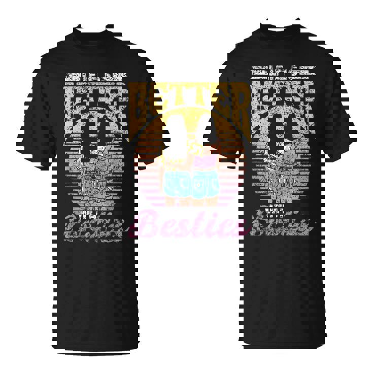 Laida Es Mejor Con Amigos Amistad Mejor Amigo Besties Camiseta unisex