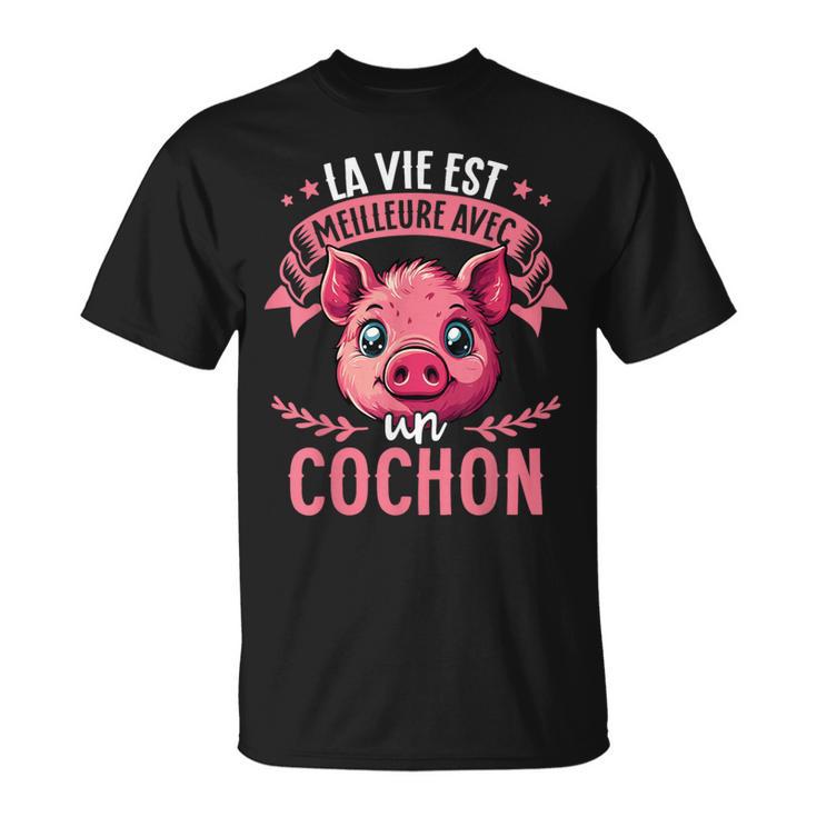 Laie Est Meilleure Avec Un Cochon Amoureux Des Cochons T-Shirt