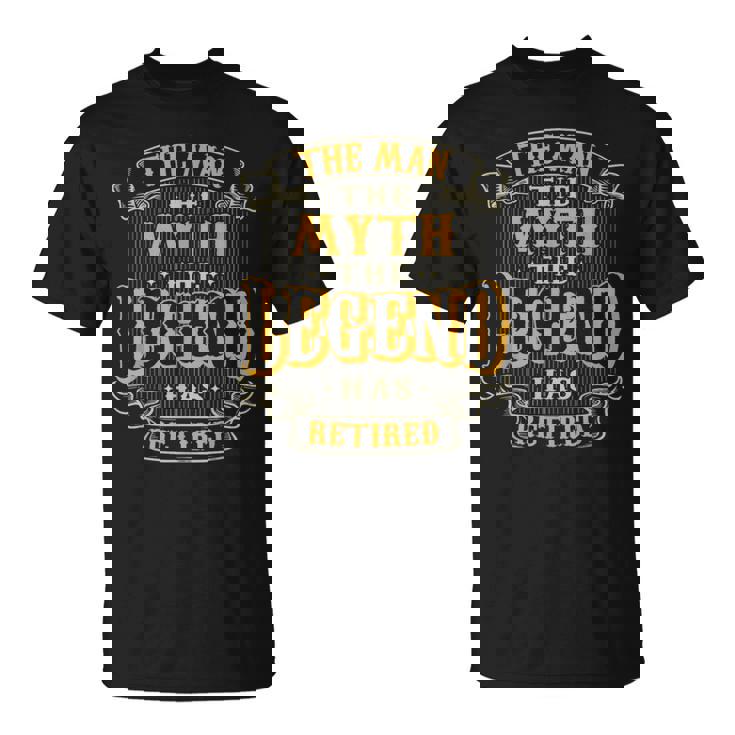 The Legend Has Retired Vintage Style Retirement For Male T-Shirt