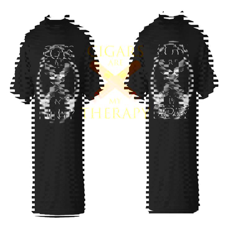 Les Cigares Amusants Sont Ma Thérapie Cadeau Du Fumeur De Ci T-Shirt