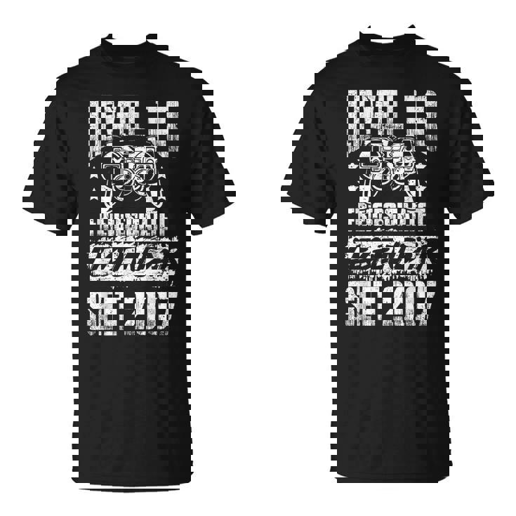 Level 18 Geburtstag Junge Gamer Mann Dekoolljährig 2007 T-Shirt