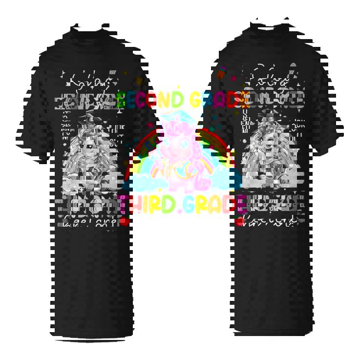 Look Out Third Grade Here I Come Unicorn Last Day Of School T-Shirt