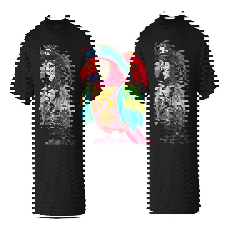 Loro Pirata Divertido Loroestido Como Pirata Camiseta unisex