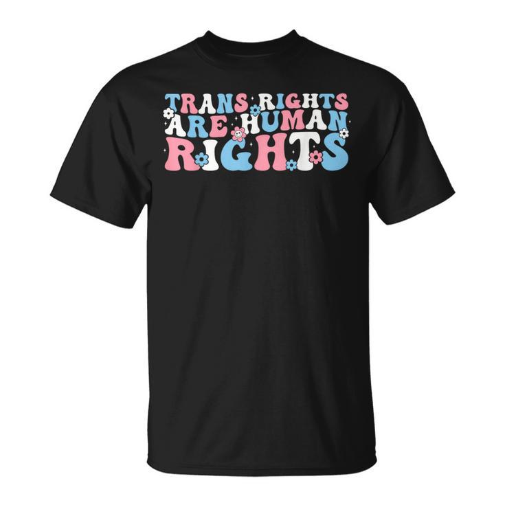 Los Derechos Trans Son El Orgullo Lgbtq Transgénero De Derechos Humanos Camiseta unisex