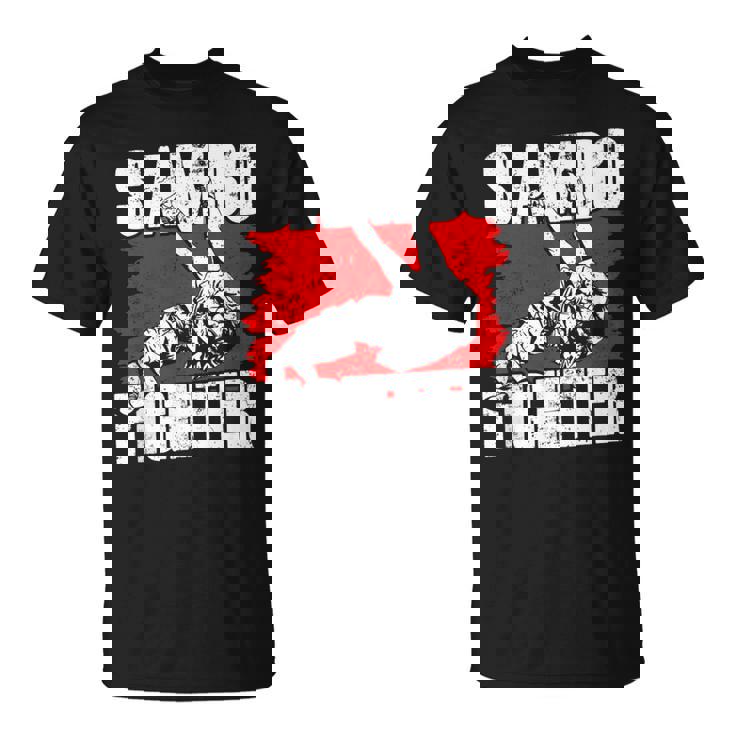 Luchador De Sambo Formación Artes Marciales Cazas Camiseta unisex