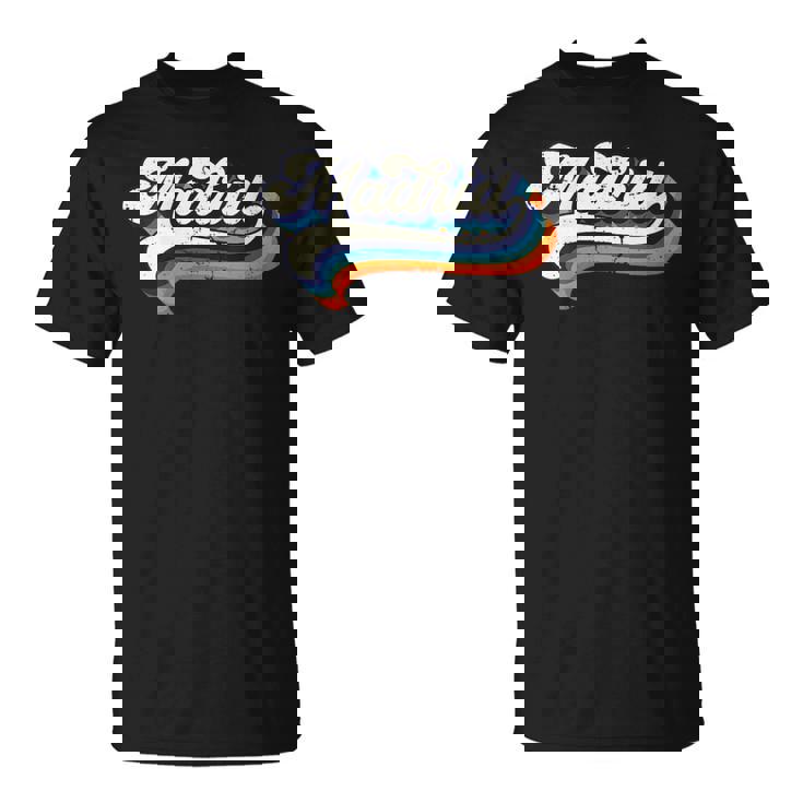 Madrid Ciudade De España Retrointage Souvenir Cuello Camiseta unisex