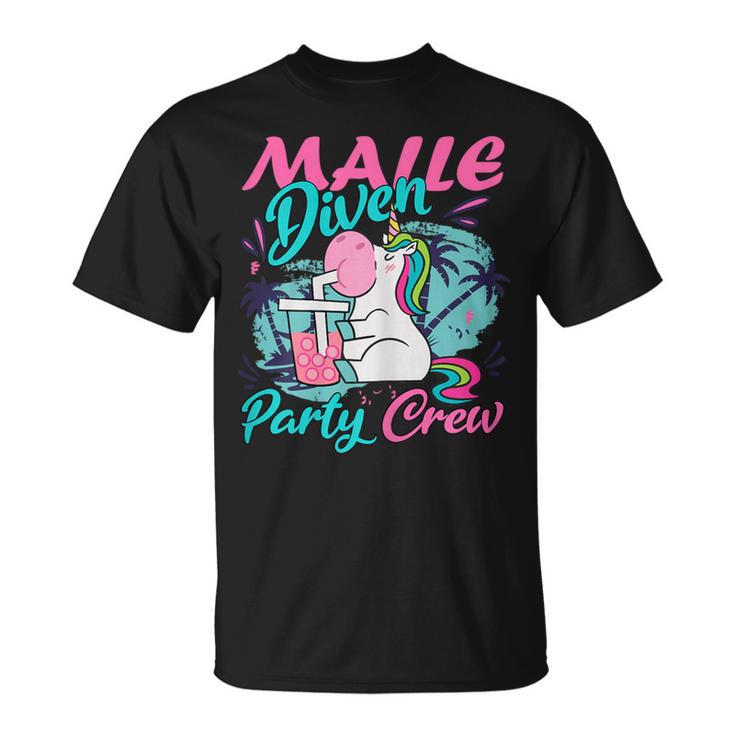 Malle Diven Party Crew Saufen T-Shirt