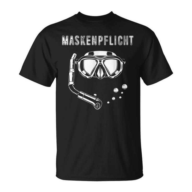 Mask Requirement Diving Mask Diving Diving Goggles T-Shirt