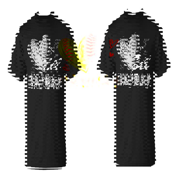 Mawmaw Of Both Baseball Softball Mother's Day For Family T-Shirt