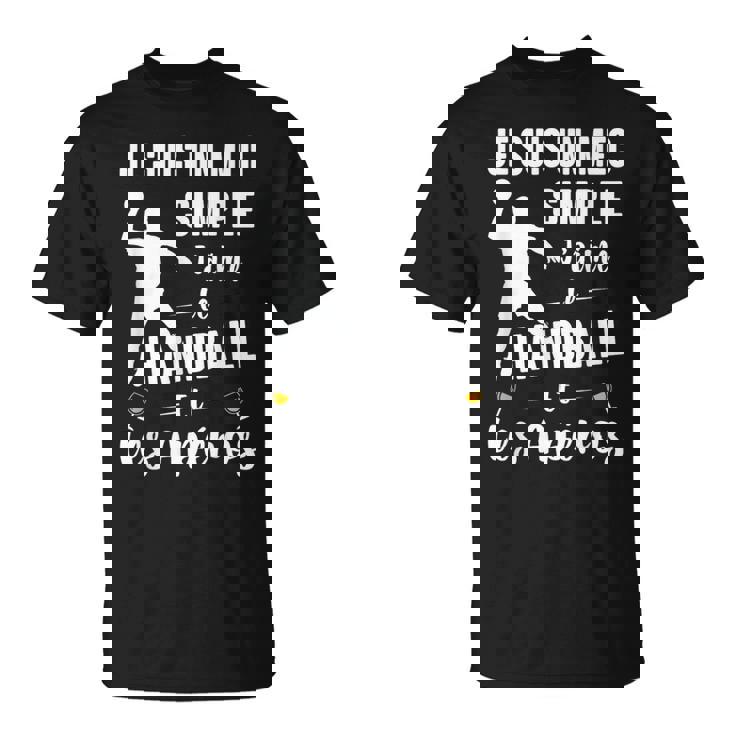 Mec Simple J'aime Le Handball Apéro Handballeur Humour Noël T-Shirt