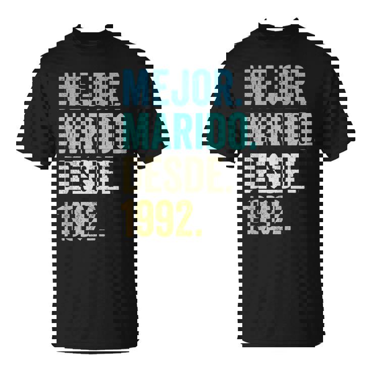 Mejor Marido Desde 1992 33 Aniversario De Boda 33 Años Camiseta unisex