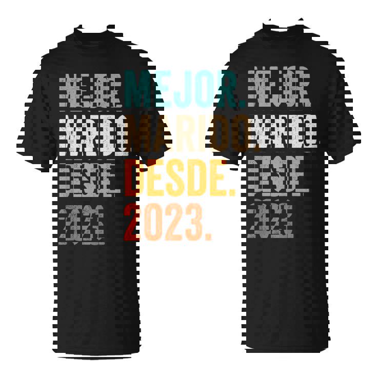 Mejor Marido Desde 2023 1 Aniversario De Boda 1 Año Camiseta unisex