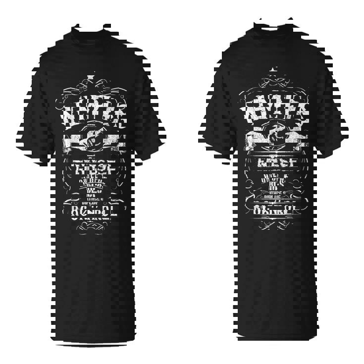 Memphis Tennessee Blues Country Music Guitarraintage Camiseta unisex