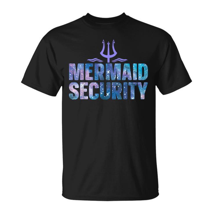 Mermaid Security Dad Mermaid Family Mermaid Squad T-Shirt