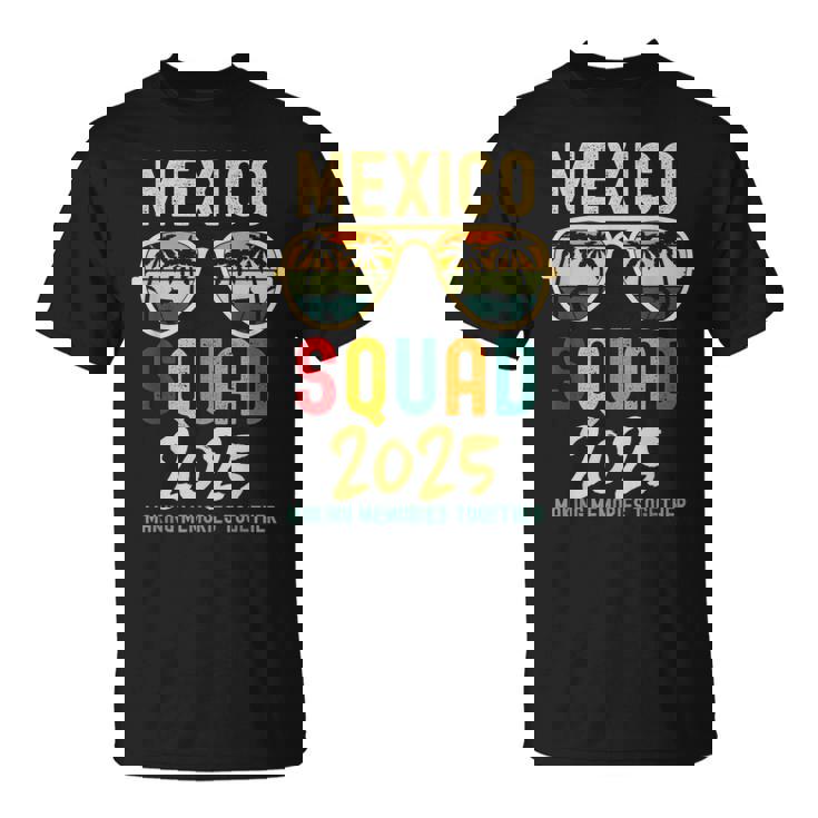 Mexico 2025 Squad Tropical Beach Family Vacation Matching T-Shirt