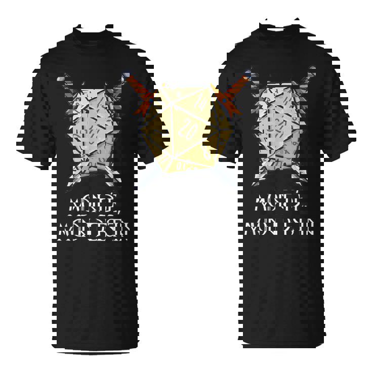 Mon Dé Mon Destin Jeu De Role Humour Jdr Cadeau Geek Sweater E