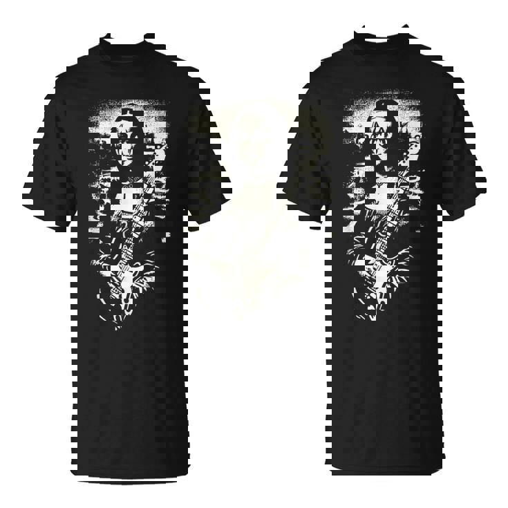 Mona Lisa Rock Music Band Concierto Festival Guitarra Eléctrica Camiseta unisex