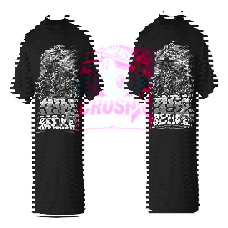 Monster Truck Pink Breast Cancer Awareness T-Shirt