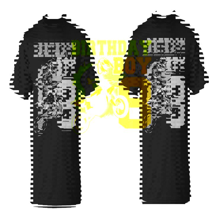 Motocross Mx 8º Regalo 8 Años De Edad Dirt Bike Fiesta De Cumpleaños Camiseta unisex