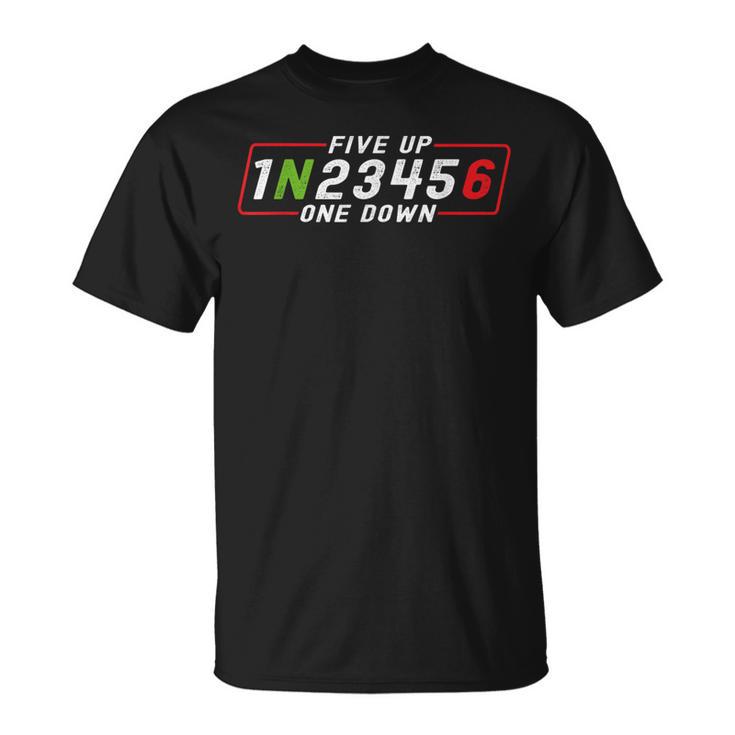 Motorcycle Gear Shift One Down Five Up T-Shirt