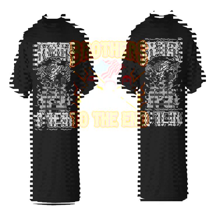Motorcycle Military Veteran Biker Brotherhood T-Shirt