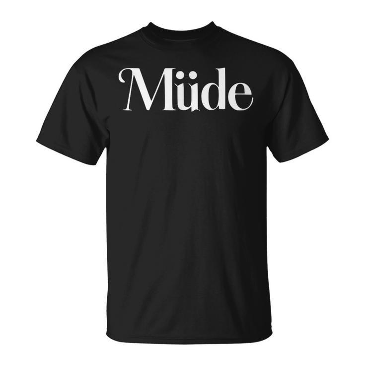 Müde-Mumu Pyjamas Müde Pyjamas T-Shirt