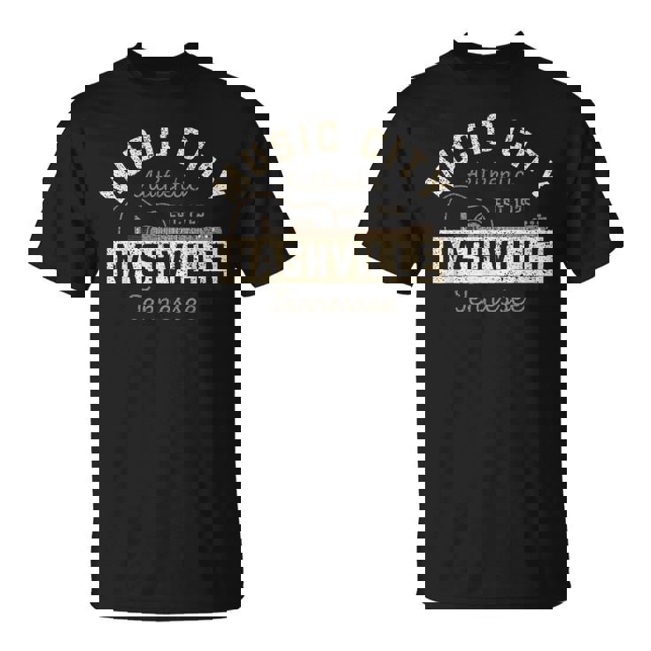 Music City Nashville Tennessee- Ciudad De La Música De Nashville Camiseta unisex