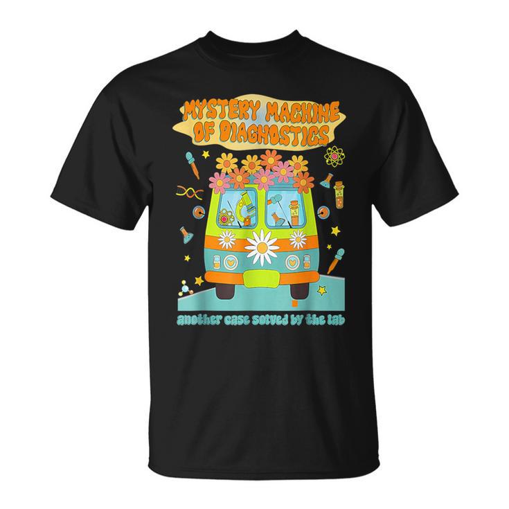Mystery Machine Of Diagnostics Lab Tech Lab Week 2025 T-Shirt