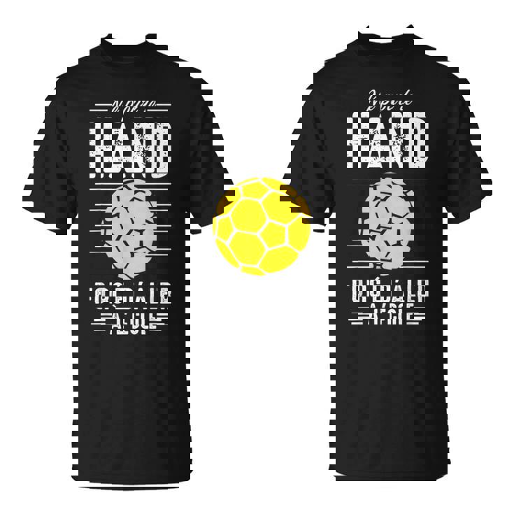 Né Pour Le Hand Handball Handballeur Hand-Ball Joueur Drôle T-Shirt