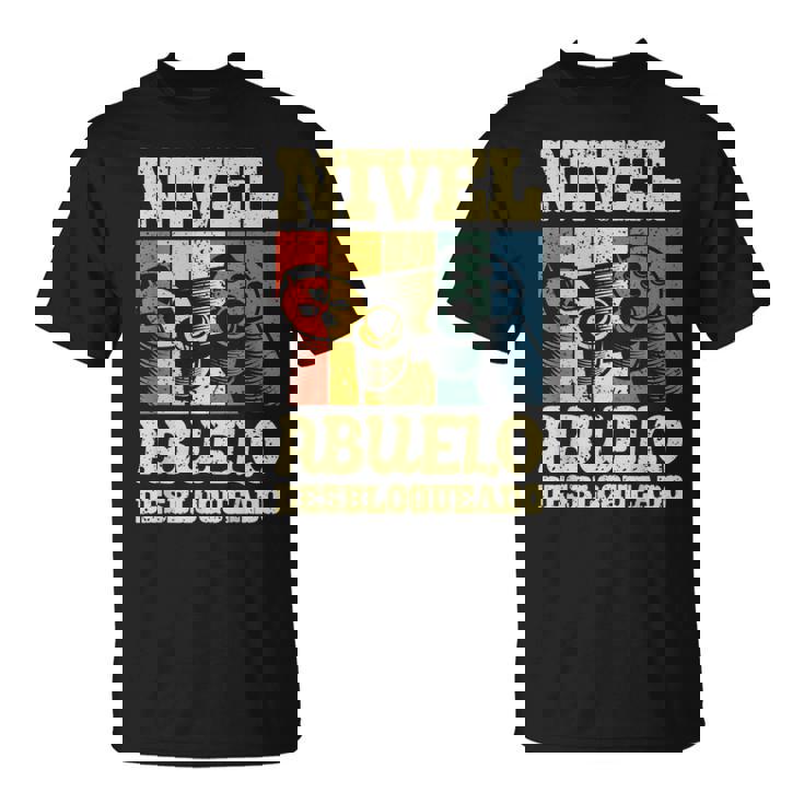 Nivel Abuelo Desbloqueado Futuro Abuelo Anuncio Embarazadas Camiseta unisex