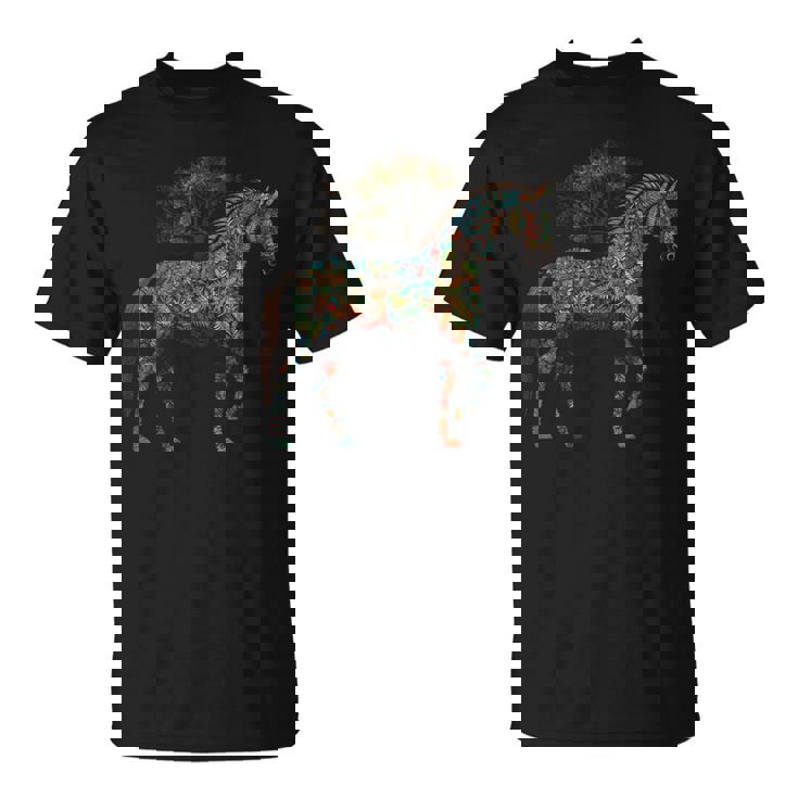 Obra De Arte De Caballo Diseño De Caballo Equitación Animales Caballo Camiseta unisex