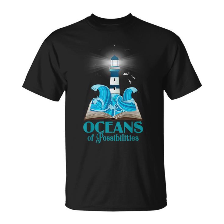 Oceans Of Possibilities Summer Reading 2022 Lighthouse T-Shirt