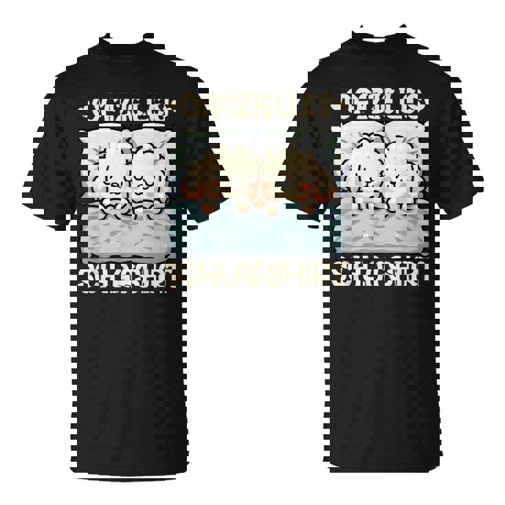 Offizielles Schlaf Pudel Schlafanzug Morgenmuffel Hund T-Shirt