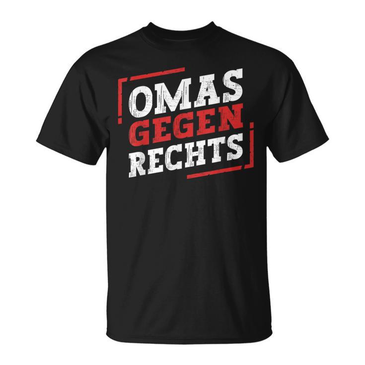 Omas Gegen Rechts Antirassismus T-Shirt