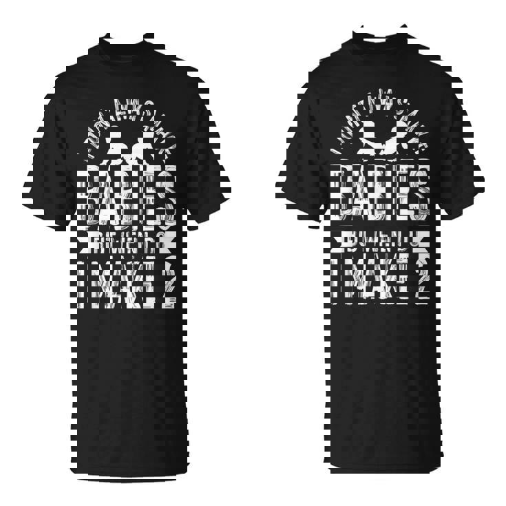 Papá Gemelos Mellizos Padre Camiseta unisex
