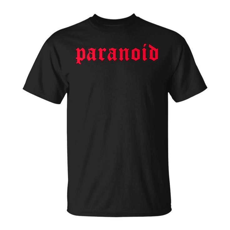 Paranoid Aesthetic Soft Grunge Goth Eboy Egirl T-Shirt