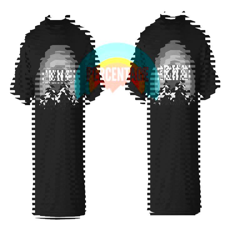 Percentage Vintage Retro Sunset T-Shirt