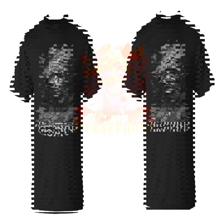 Perséfone Del Renacido Con Letras Camiseta unisex