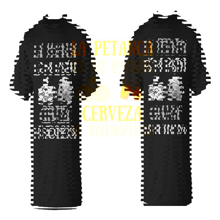 Petanca Hombre Divertido Idea De Regalo Abuelo Cerveza Camiseta unisex