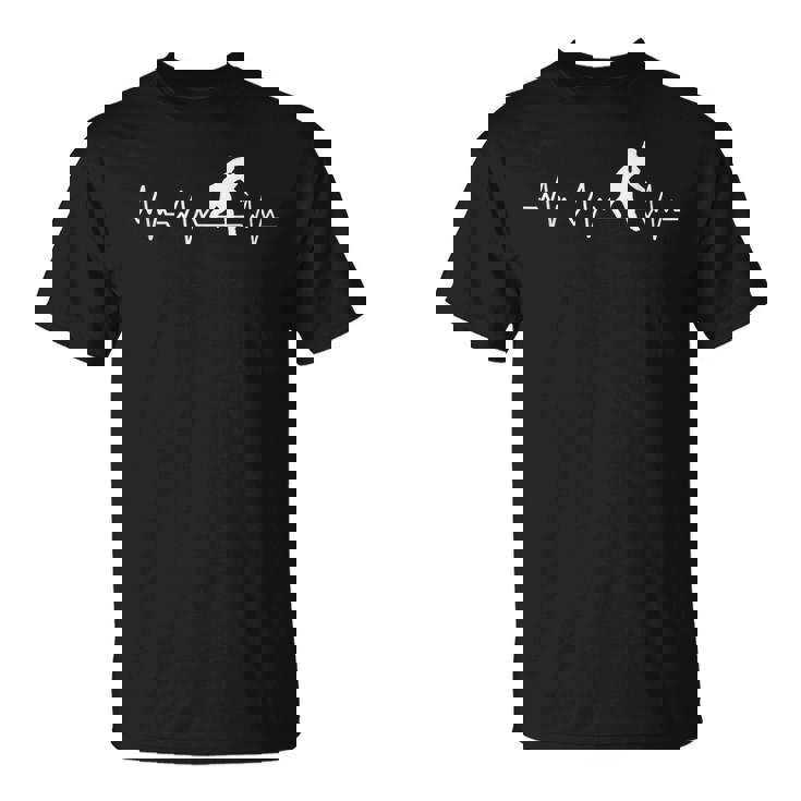 Pitcher Heartbeat Baseball T-Shirt T-Shirt