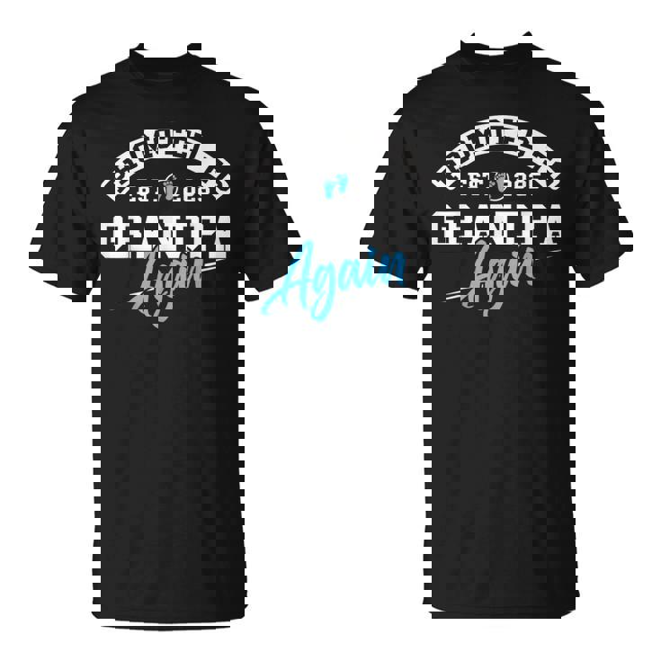 Promoted To Grandpa Again New Baby Soon To Be Grandad 2025 T-Shirt