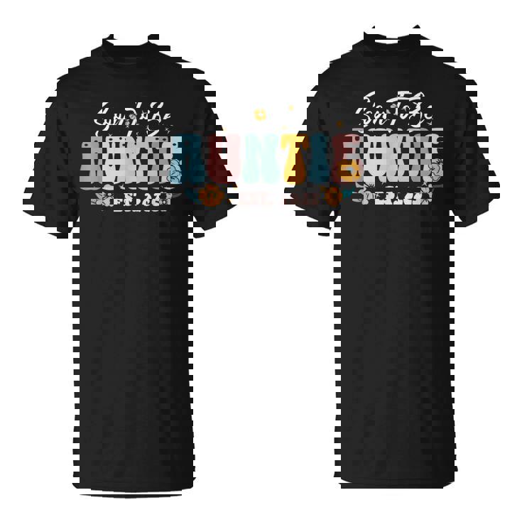 Pronto To Be Auntie Est 2025 Anuncio De Embarazo De Nueva Tía Camiseta unisex