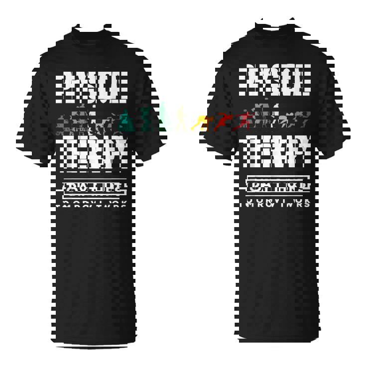 Pt Physical Therapy Assistant Therapist s Asistente De Fisioterapeuta -Adultos Negra Manga Larga Regular Fit One Size S Camiseta unisex