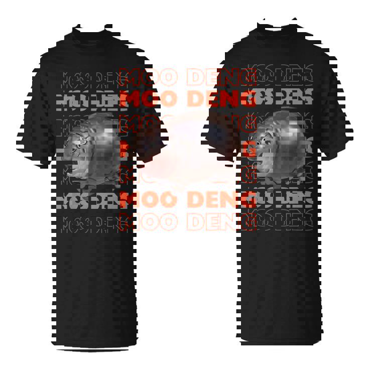 Pygmy Bouncy Pig In Thai Men Women Costume Moo Deng T-Shirt