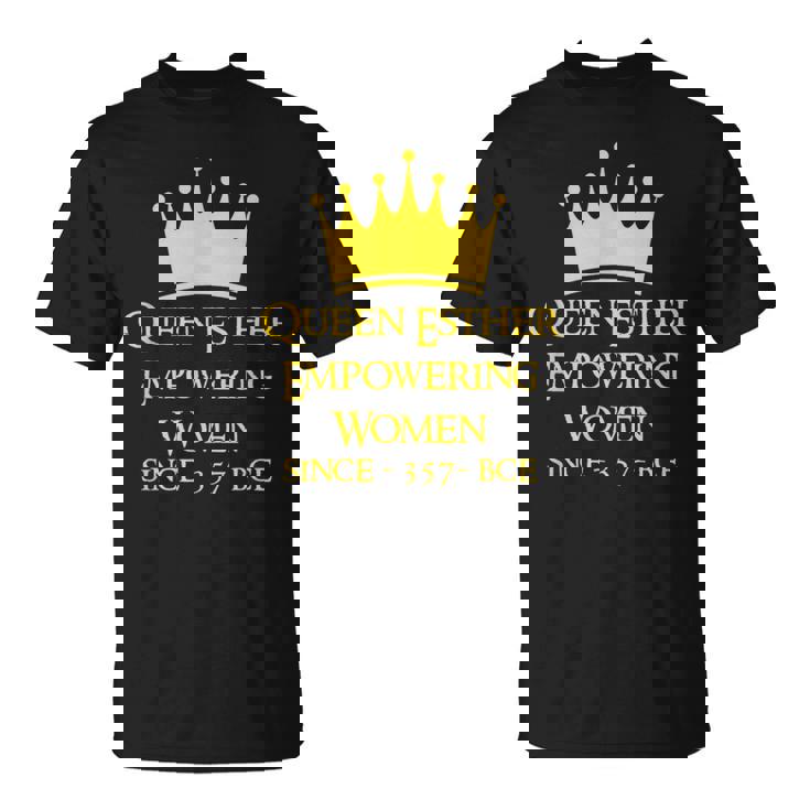 Queen Esther Empowering Happy Purim Feminist Costume T-Shirt