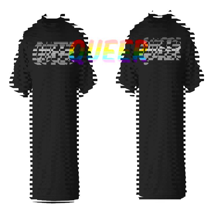 Queer Shirt LGBT Pride Gay Lesbian LGBTQ Shirt Women Men T-Shirt