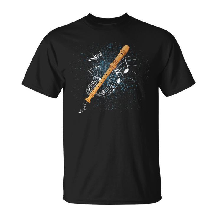 Recorder Instrument Orchestra Musician T-Shirt