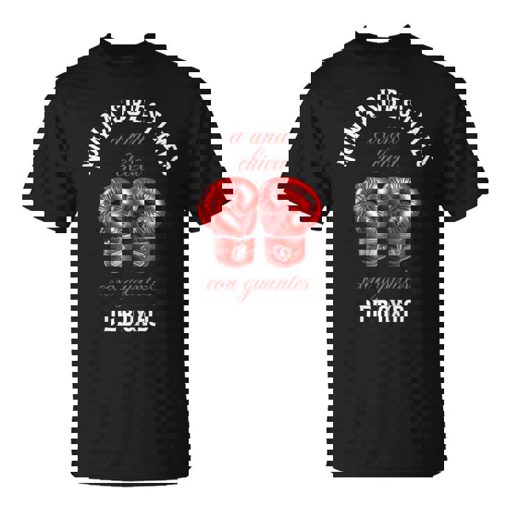 Regalo Boxeadora Humor Boxeo Divertida Chica Camiseta unisex